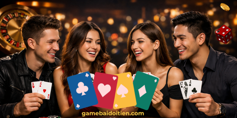 Game bài chơi cùng bạn bè là một trong những cách giải trí tuyệt vời